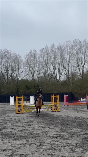 My fancy boy being super at Codham today round the 80cm 🥹🤞 hopefully we’re finally getting over his anxiousness now cuz despite the weather today he was so calm! @E.M Equine Coach And thank you @Jayden 🐴 for coming to watch guys #cobscanevent #trending #horserider #viral #views