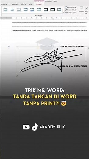Tanda Tangan di Word Tanpa Print?! 🤯