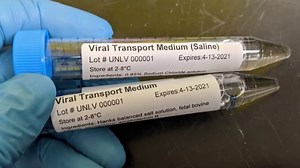 UNLV making viral transport medium for coronavirus testing
