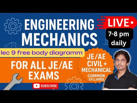lec 9 | Engineering Mechanics | by khomesh sir | free body diagramm | engineering mechanics |