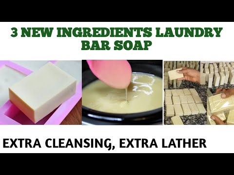 3 CHEMICALS ONLY|HOW TO MAKE LAUNDRY BAR SOAP WITH 3 CHEMICALS| DIY LAUNDRY BAR SOAP MAKING AT HOME