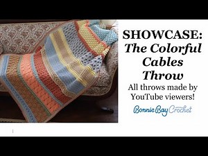 Showcase: The Colorful Cables Throw