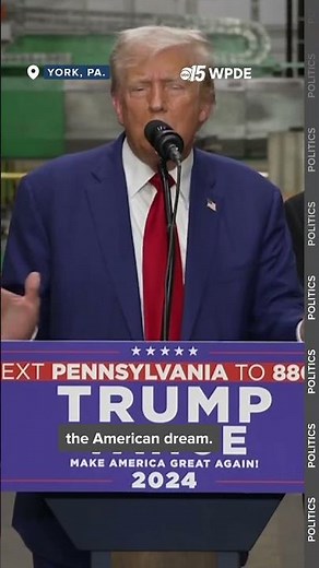 Trump declares 'The American Dream is Dead'