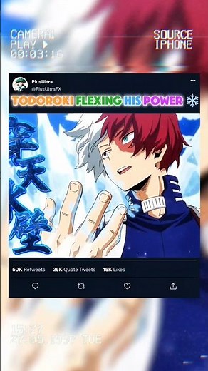 Todoroki flexing his power ⚡❄️ | #myheroacademia #mha #bnha #anime #amv #edit #shorts