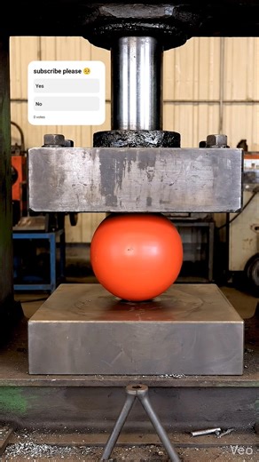 “Hydraulic Press vs Rubber Ball (Oddly Satisfying) 😳”