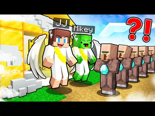 【中配】米基和JJ在《我的世界》中抢劫村民