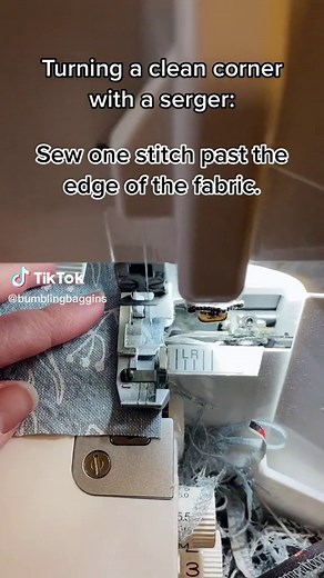 Sergers don’t like corners. Also stitch fingers was a weird thing to name those. #sergertips #sergertutorial #sewingtiktok #sewingtutorial