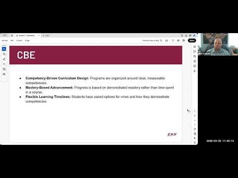 Establishing the Frameworks of Competency-Based Education (CBE)