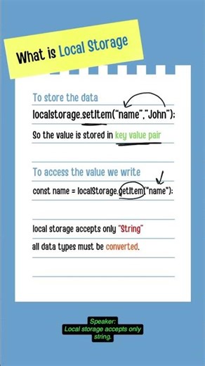 JavaScript Local Storage Explained | Store Data in Browser
