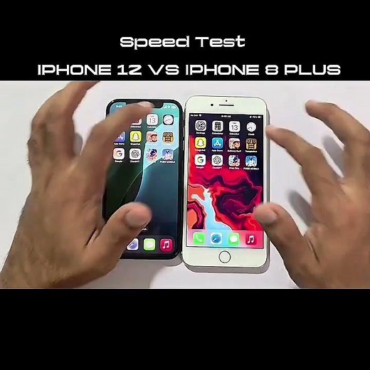 IPHONE 12 VS IPHONE 8 PLUS - SPEED TEST
