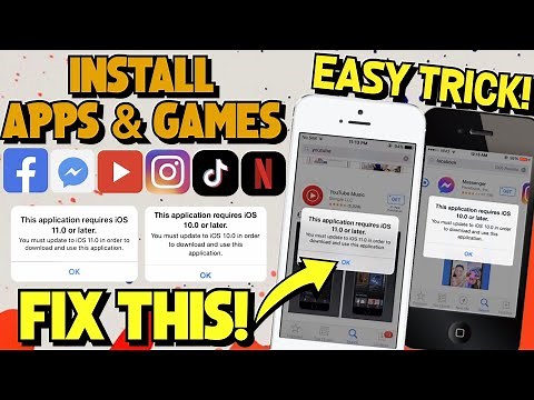 How to Install Apps & Games on Old iPhone & iPad Fix "This Application requires iOS 12"