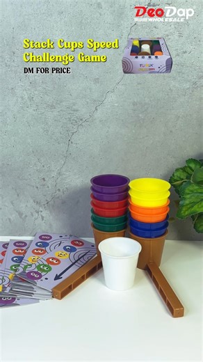 DeoDap.Gujarati on Instagram: "🏆🎨 Stack Cups Speed Challenge Game – Fast Color Matching Fun 🎨🏆 💰 Price: ₹180 🆔 SKU: 67840 ✅ Fast-paced stacking & color matching challenge ✅ Boosts focus, reflex & hand-eye coordination ✅ Perfect for kids, family game nights & parties 🛒 Shop Now: www.DeoDap.in (link in bio) DeoDap, StackCupsGame, SpeedChallengeToy, ColorMatchingGame, KidsBrainGame, FamilyFunActivity, HandEyeCoordinationToy, PartyGameForKids, FunLearningToy, BudgetToyItem, DeoDap Gujarati"