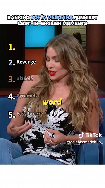 Momentos divertidos de Sofía Vergara en inglés