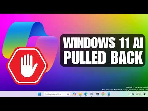 Microsoft starts pulling back AI features on Windows 11