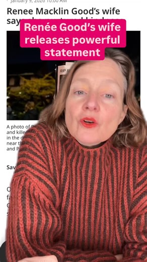 Renée Good’s wife just released a powerful and heartbreaking statement talking about who her wife was ab what she stood for. Please share it far and wide so the world can see who Donald Trump is calling a “domestic terrorist.” @mprnews article is linked in first comment. | Jess Craven 101