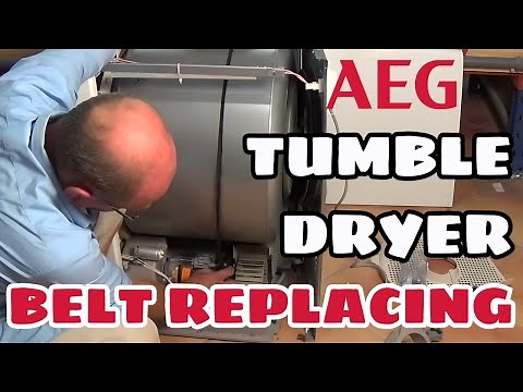 How to replace condenser tumble dryer belt on Zanussi, Electrolux & Aeg
