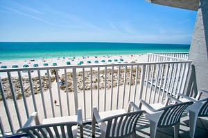 Treasure Island Vacation Rental | Top Floor Beachfront Stateroom.   Quiet and Private.  The Beach Here is Incredible! | Island Inn Resort | Condo Rental