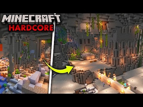 I Built A DWARF Trade District In Minecraft Hardcore Survival