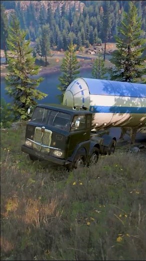 Fiat 682 | Transporting a water tank | snow runner Season 16 #snowrunner #shorts