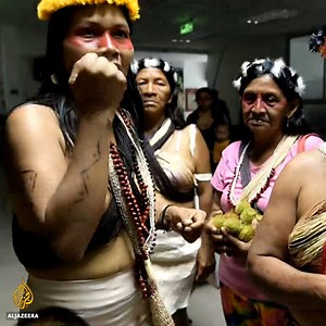 23K views · 479 reactions | "Our land is not going to be resold.” Ecuador’s Indigenous Waorani people are suing the government over oil exploration plans in the pristine Amazon rainforest. | Al Jazeera English | Facebook