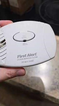 Carbon Monoxide detector fix #DIY #homeownertips #smokealarm #firstalert ‪@FirstAlertSafety‬