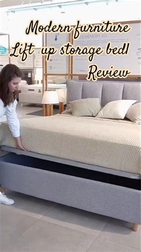 Modern furniture lift up storage bedl#amzonmustbuy#homedecor#furniture##review