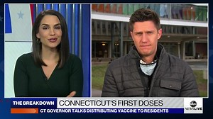 Health care workers receive the first vaccines in Connecticut as Gov. Ned Lamont discusses its eventual distribution to residents. abcn.ws/37dUV0R ABC News' Trevor Ault reports. | ABC News Live