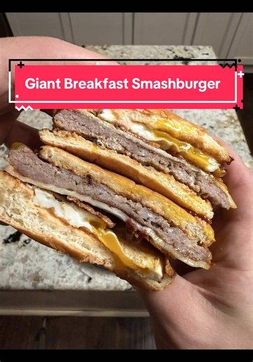 Giant Breakfast Smashburger Recipe for a Hearty Start