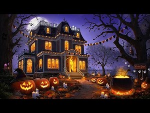 Halloween Scary Video Background with Creepy Music | Spooky Ambience & Haunted Loop 🎃👻