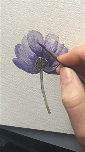 Watch This Watercolour Flower Bloom 🌸 | Relaxing Floral Painting Tutorial