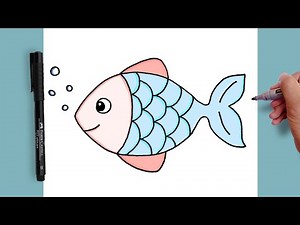 How to Draw Fish Easy Step by Step | Easy Drawing Tutorial