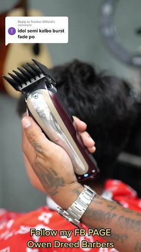 Semi Kalbo Burst Fade Haircut Tutorial | Owen Dreed Barbers