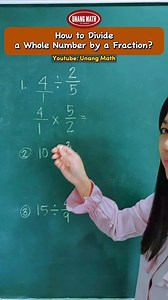 2.8K views · 61 reactions | How to Divide a Whole Number by a Fraction? #mathematics #fractions #dividingfractions #mathteacher #mathtutor #mathtricks #mathhacks #mathtutorial | Unang Math | Facebook