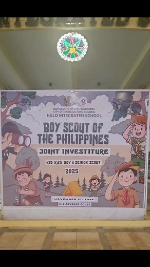 HIS-BSP INVESTITURE CEREMONY November 21, 2025 Pormal ng itinalaga ang mga miyemebro ng Boy Scouts of the Philipinnes ang mga Kid, Kab, Junior at Senior Boy Scouts ng Hulo Integrated School. Dinaluhan ito ni Adult Leader Alex De Guzman na siyang kumatawan kay Dr. John D. De Guzman. BSP Mandaluyong Council Executive. Taos pusong pasasalamat sa punongguro ng paaralan, Mrs. Rosie A. Casono, Gng. Angelica Plazo at G. Randy Tilbe, ASTP ng Elementarya at JHS, Bb. Rufa Mae, BSP Coordi ator ng Elemntary
