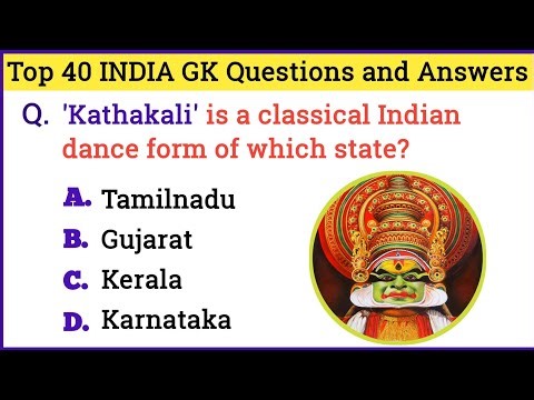 Top 40 INDIA GK Questions and Answers 🇮🇳 | INDIA GK Question and Answer | INDIA GK Quiz