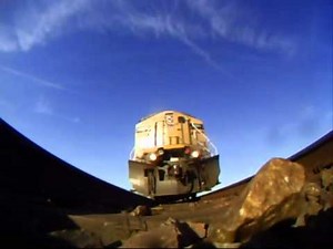 GoPro Helmet Camera Under Union Pacific Train
