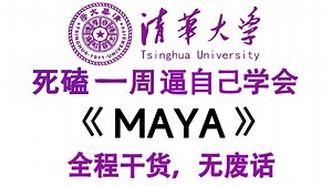 【整整100集】这绝对是2025年B站最全最细的MAYA零基础全套教程，全程干货无废话！0基础MAYA入门到精通！这还学不会，我退出建模圈！