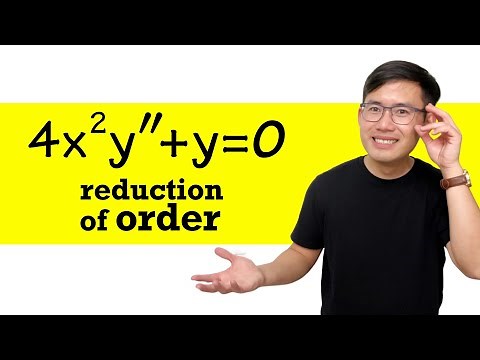 solving 4x^2y''+y=0 by using reduction of order (characteristic equation with repeated roots)