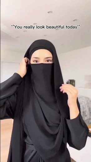 Beautiful Niqab with Hijab Style 🖤 Modest Muslim Fashion Inspiration