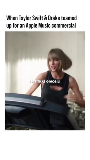 Celebrity Core on Instagram: "In 2016, Taylor Swift and Drake starred in a pair of playful commercials for Apple Music that quickly went viral. The ads humorously mirrored each other, showing both artists becoming absorbed in their workout playlists before things went wrong. Their unexpected pairing helped boost Apple Music’s popularity and highlighted both stars’ self-aware sense of humor. Song 1: Jumpman by Drake and Future Song 2: Bad Blood by Taylor Swift"