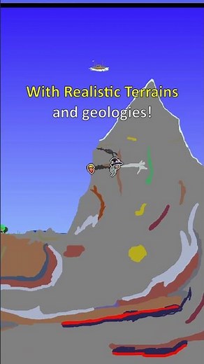 Terraria + Realistic Terrain = Realistic Terraria, Realistia?! #shorts