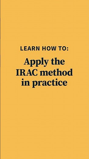 Course Highlight: What is IRAC and How Do You Use It