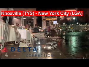 Delta Connection CRJ-700 Economy Class Flight Review | New York City (LGA) - Knoxville (TYS)