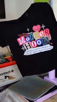 You guys, come make this custom motherhood tee with me 🔥😍✨ #MotherhoodShirt #MothersDayGift #Mama