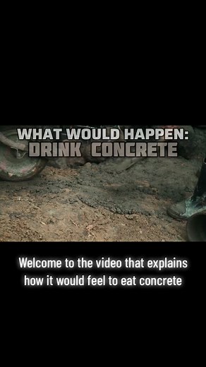 Drinking Concrete? #strangewaystodie #morbid #strangescience #freakaccident #death