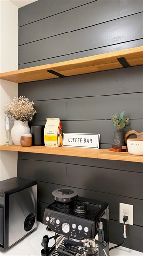 Transforming my Coffee Bar with Floating Shelves