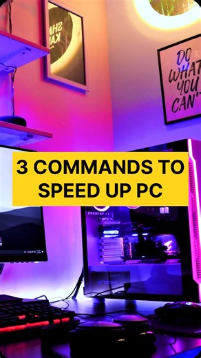 Ilyas Byahatti | PC & Tech Coach | Three powerful commands to speed up your windows PC! || #Computer #window11 #tech #laptop #computertips #laptoptips #technology... | Instagram