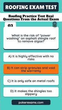 Roofing Practice Test Real Questions From the Actual Exam