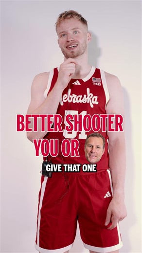 Better Shooter: You or Coach? | Nebraska Basketball
