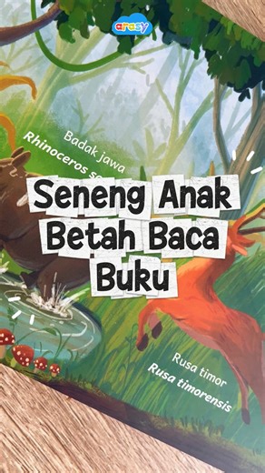 arasy.co.id | PRODUSEN BUKU ANAK & MAINAN EDUKATIF on Instagram: "Anak betah baca tanpa disuruh karena bisa eksplor, buka-tutup, dan menemukan hal baru. Itulah serunya belajar sambil jatuh cinta pada buku lewat Ensiklopedia Safari Rimba🤩"